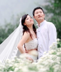 原站保留的兩人婚紗相片